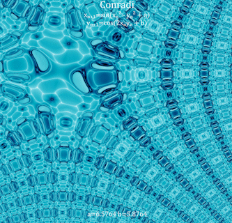 Conradi Map animated over a range of parameters